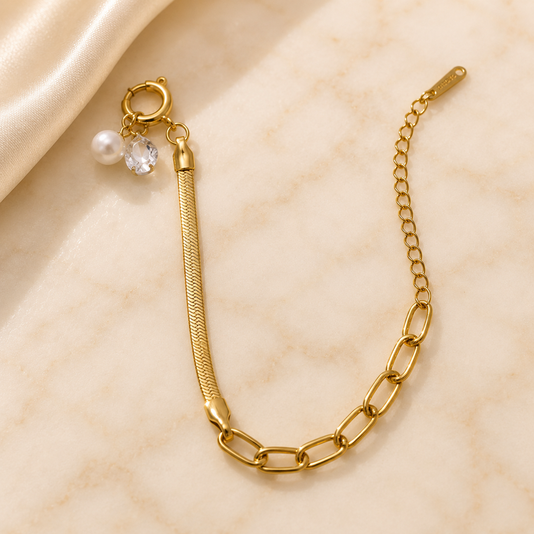 Chain bracelet S101 - 316L stainless steel by Qimati