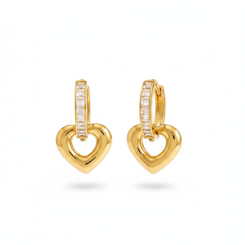 Earrings 264 - 316L stainless steel by Qimati