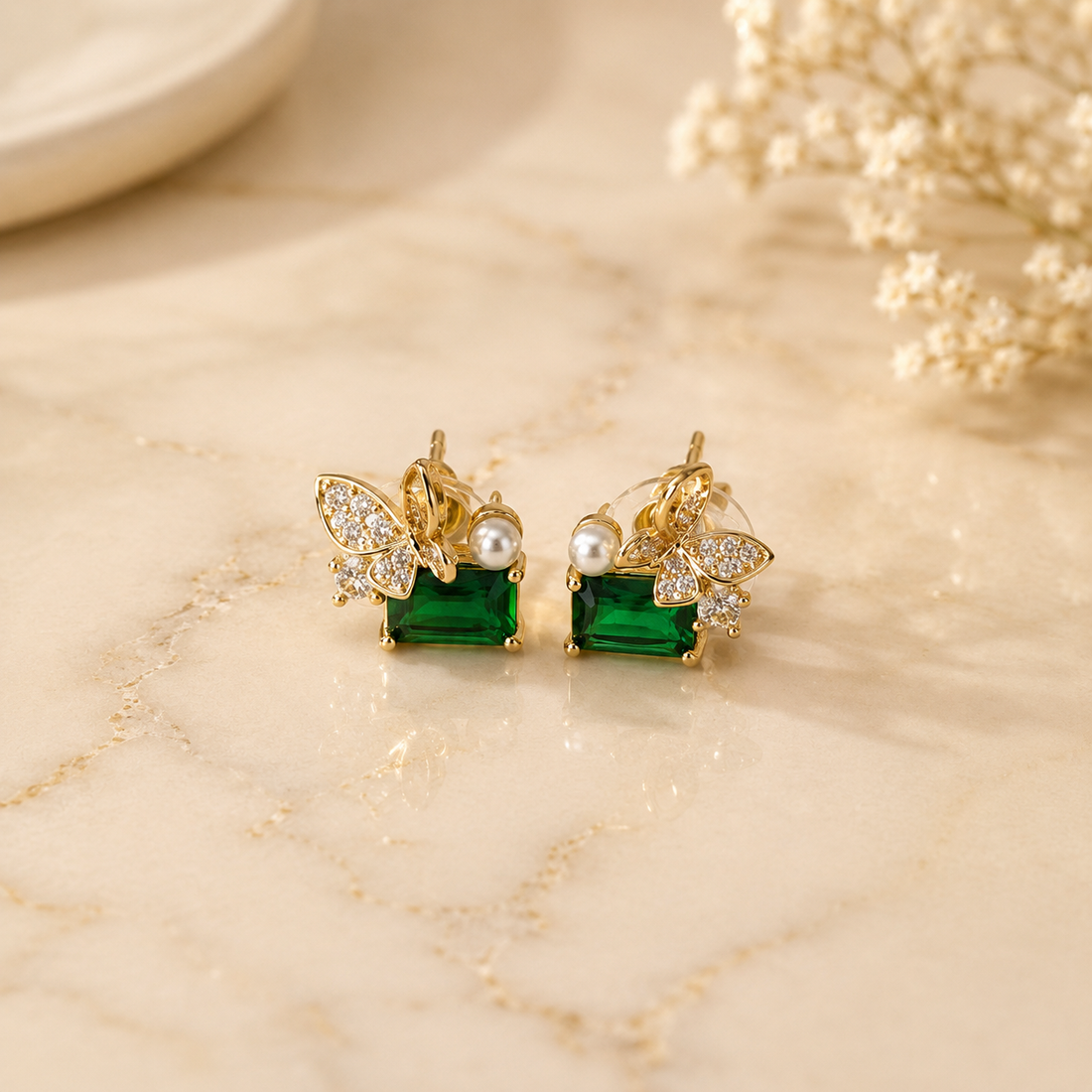 Earrings S088 - 316L stainless steel by Qimati