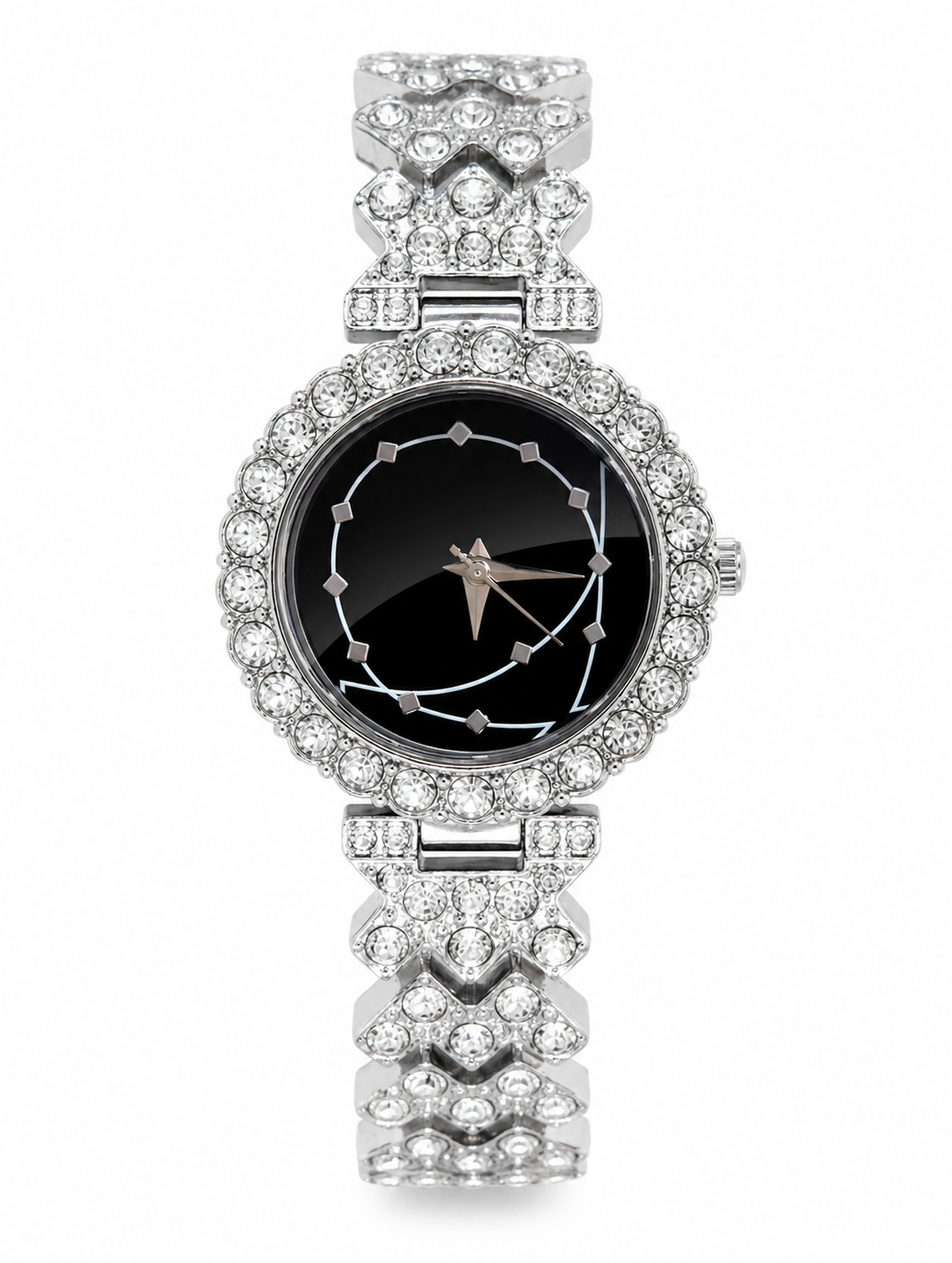 Watch 021 (Rhinestones) - 316L stainless steel by Qimati