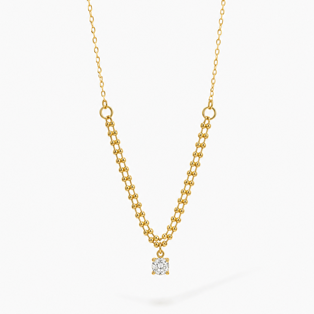 Necklace 972 - 316L stainless steel by Qimati