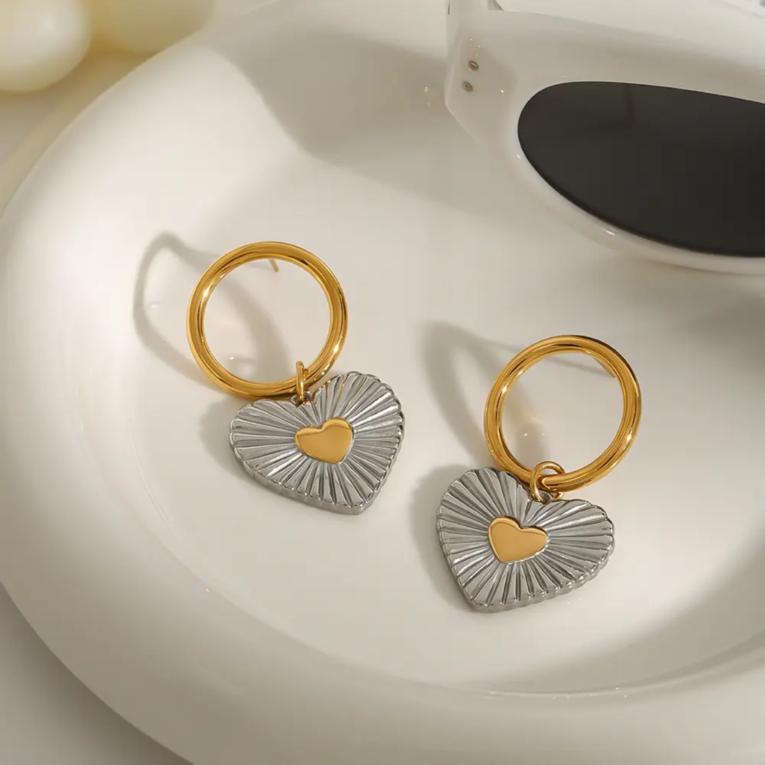 Earrings 255 - 304 stainless steel by Qimati