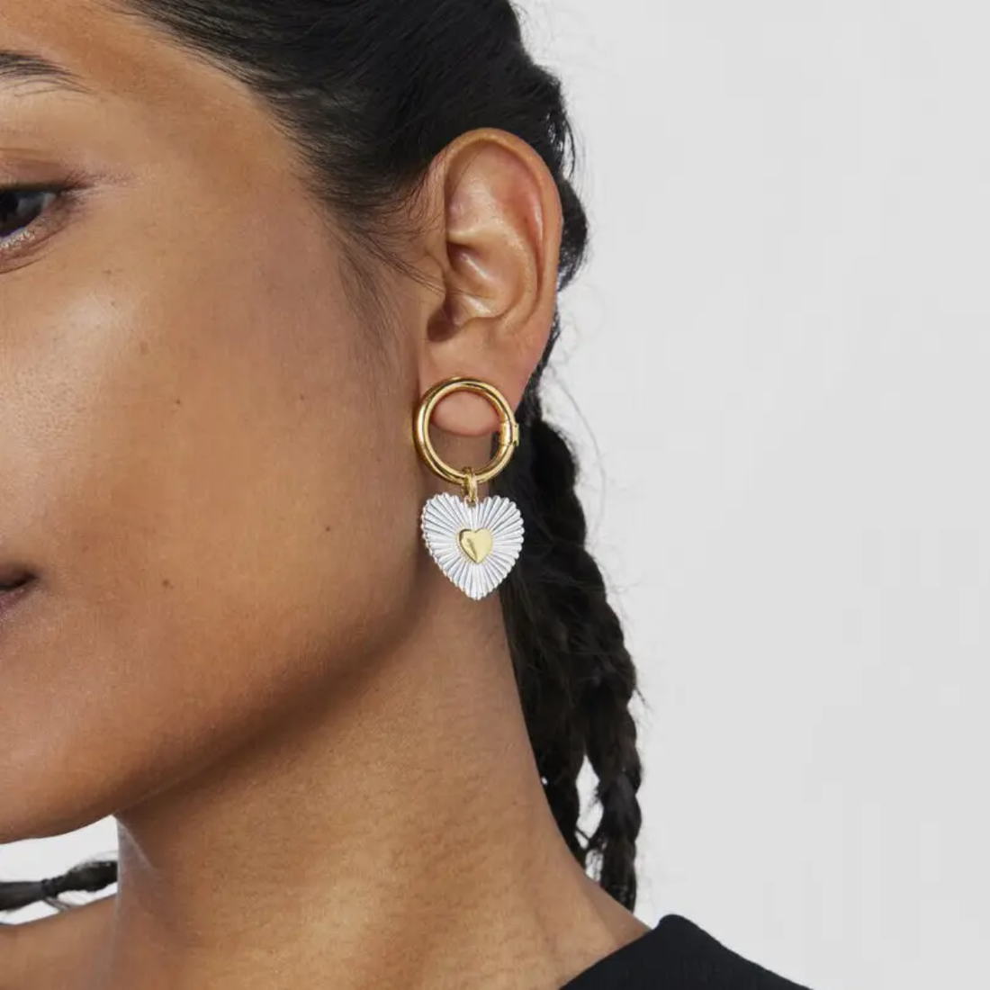 Earrings 255 — 304 stainless steel second angle by Qimati