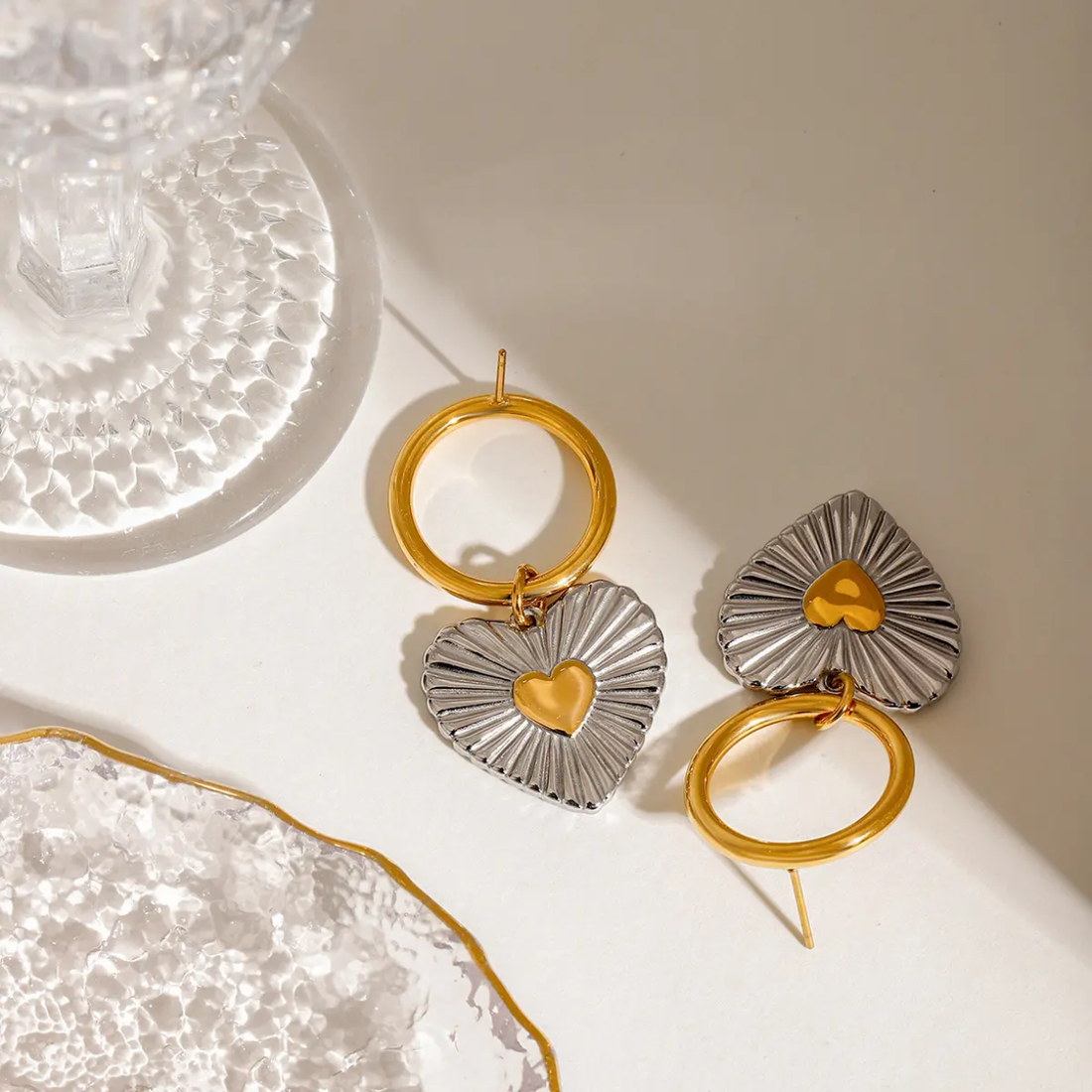 Earrings 255 — 304 stainless steel by Qimati