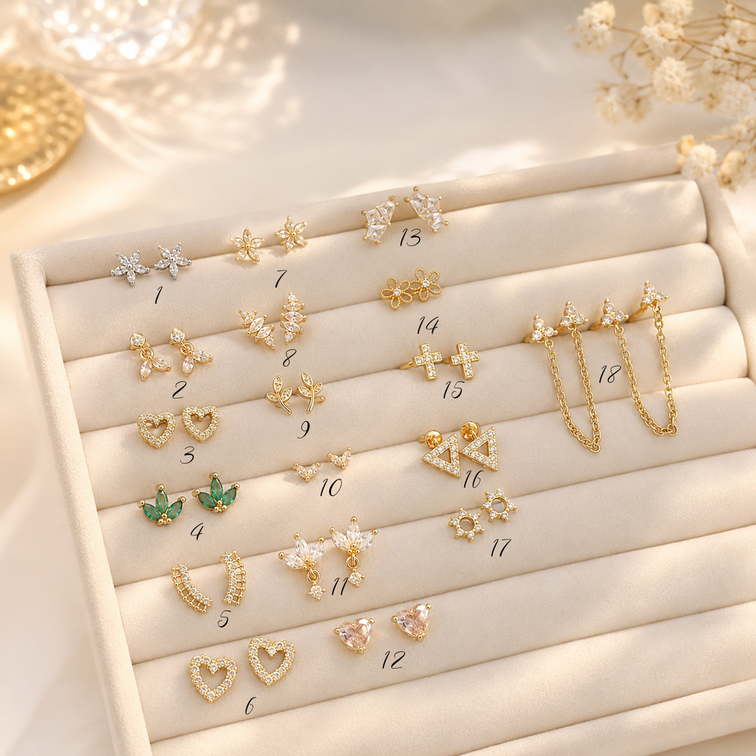 Earrings 437 - brass by Qimati