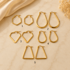 Earrings 475 - 304 stainless steel by Qimati