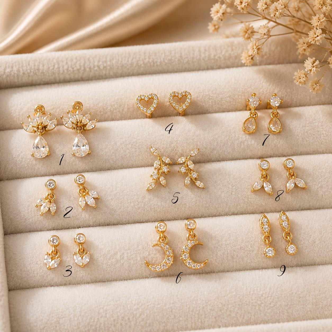 Earrings 533 - brass by Qimati