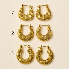 Earrings 537 - 304 stainless steel by Qimati