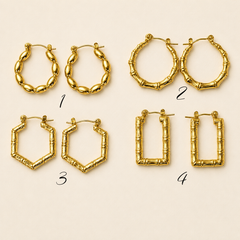 Earrings 538 - 304 stainless steel by Qimati