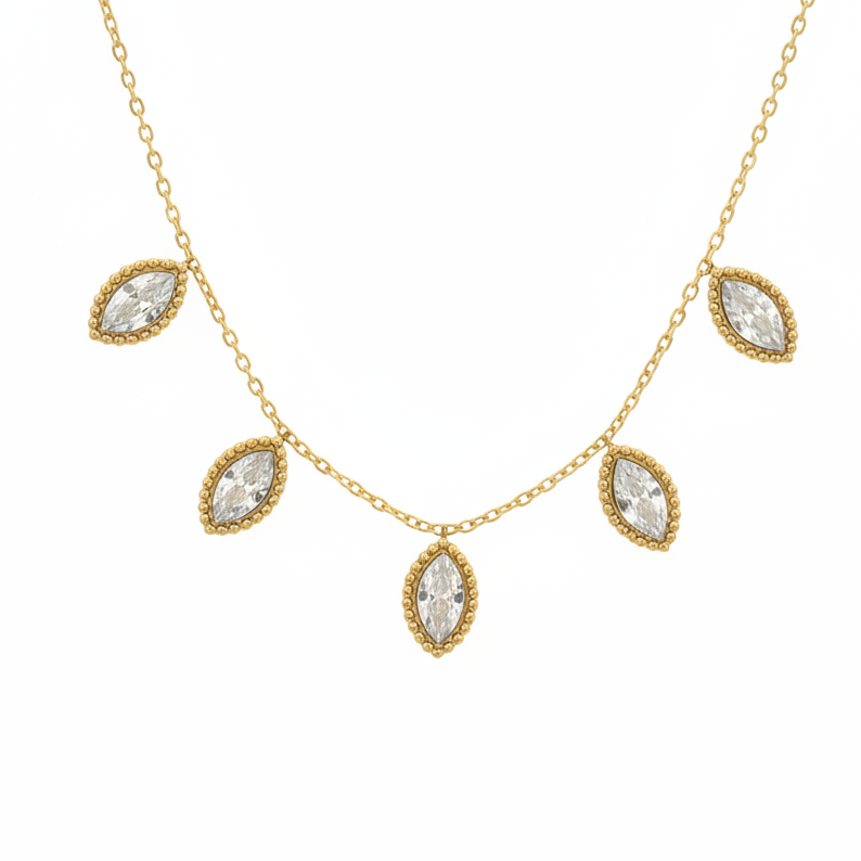 Necklace 086 - 316L stainless steel by Qimati