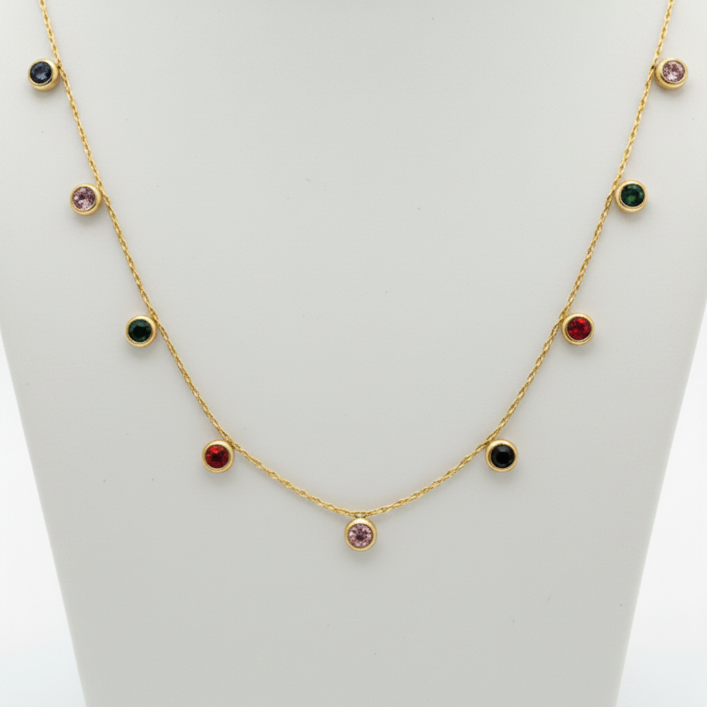 Necklace 072 - 316L stainless steel by Qimati