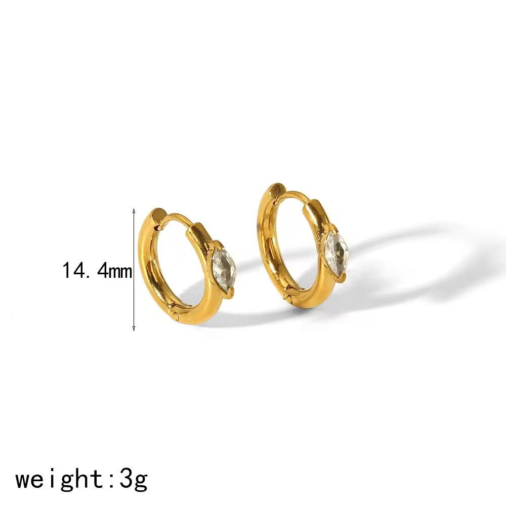 Earrings 108 - 316L stainless steel by Qimati
