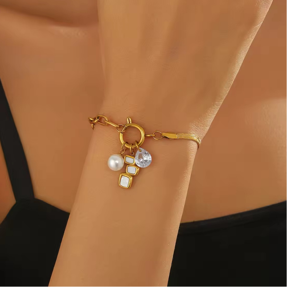 Chain Bracelet 031 - 316L stainless steel by Qimati