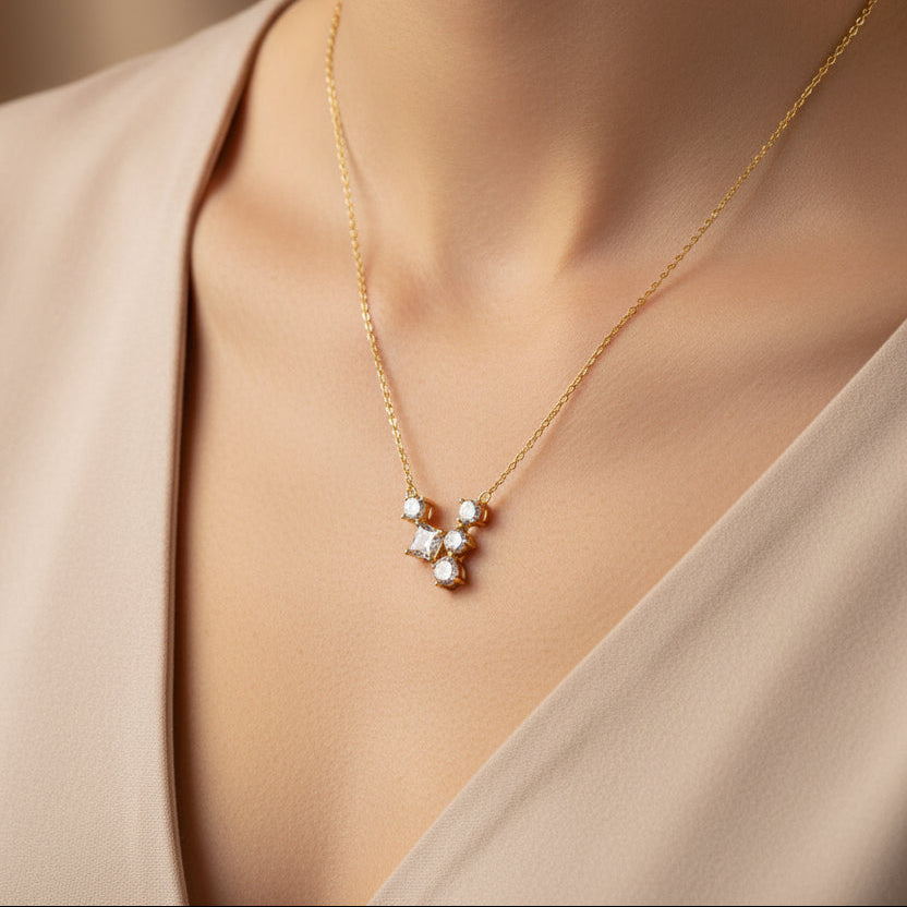 Necklace 383 - 316L stainless steel by Qimati