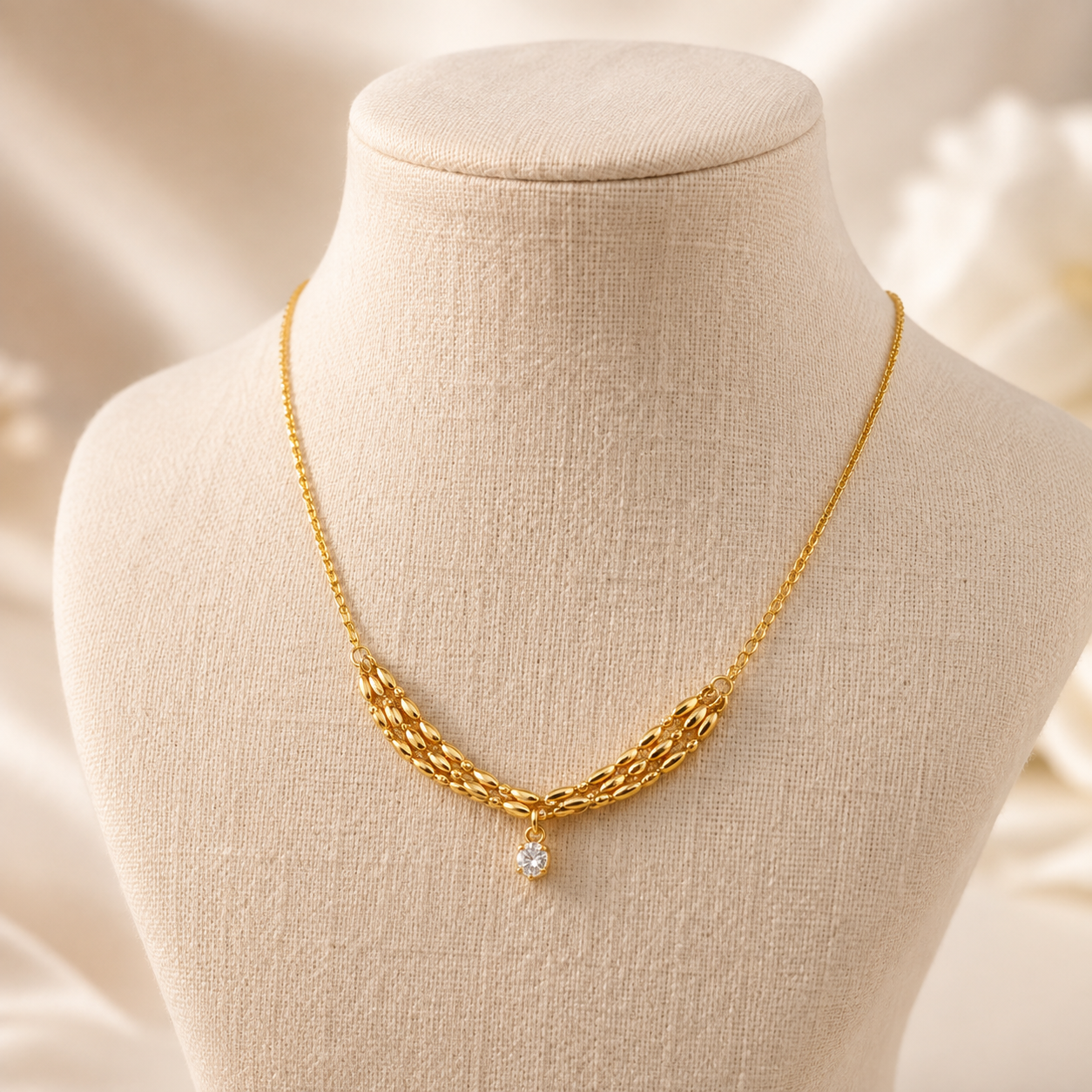 Necklace 1043 - 316L stainless steel by Qimati
