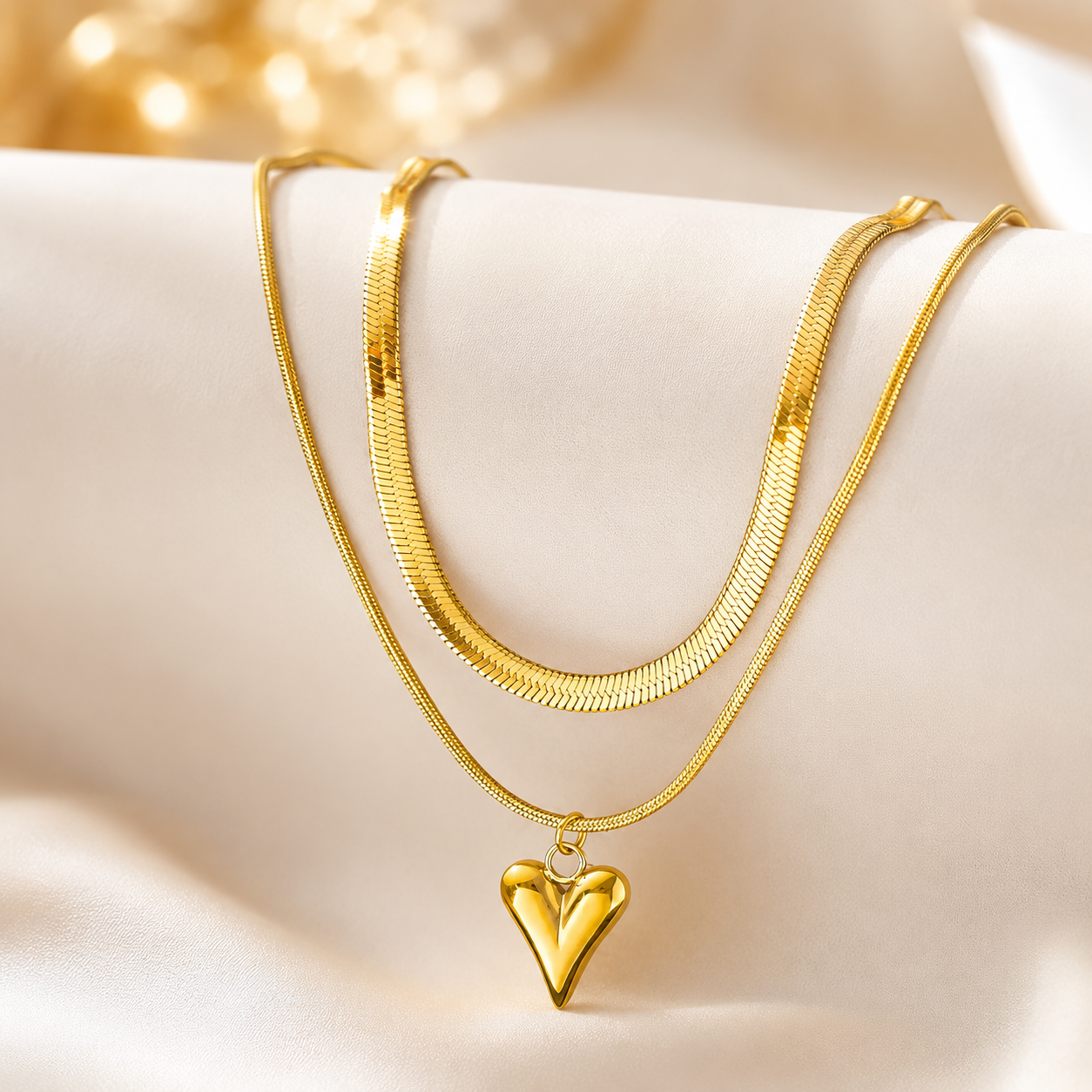 Necklace 1042 - 316L stainless steel by Qimati