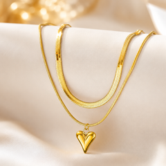 Necklace 1042 - 316L stainless steel by Qimati