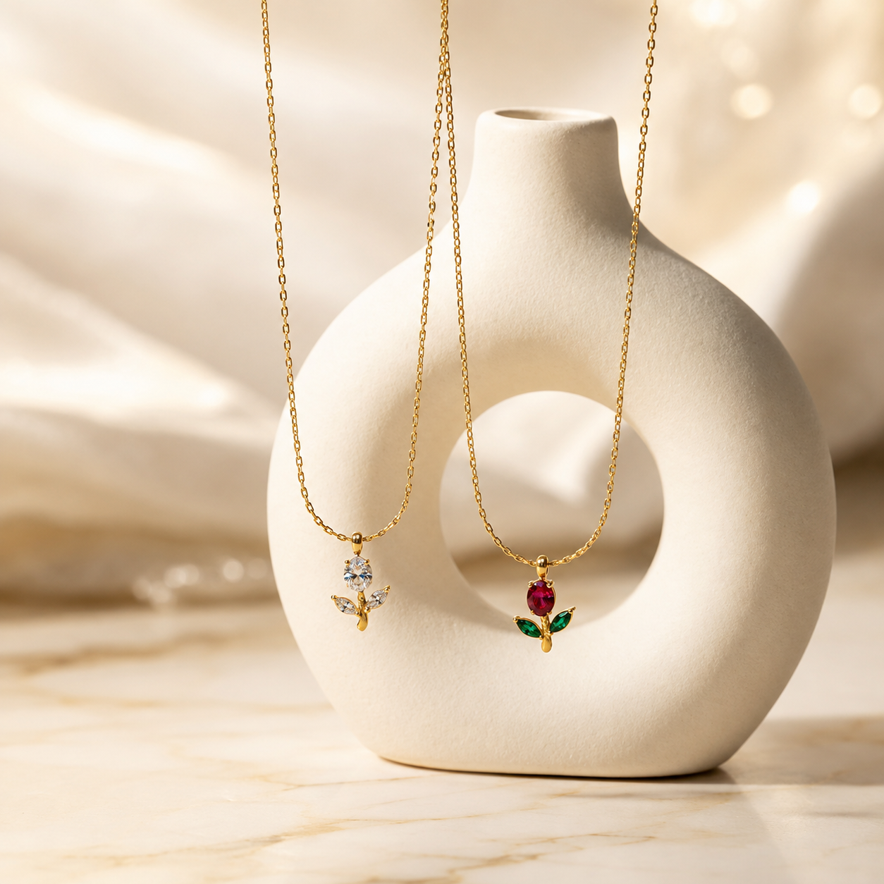 Necklace 1007 - 316L stainless steel by Qimati