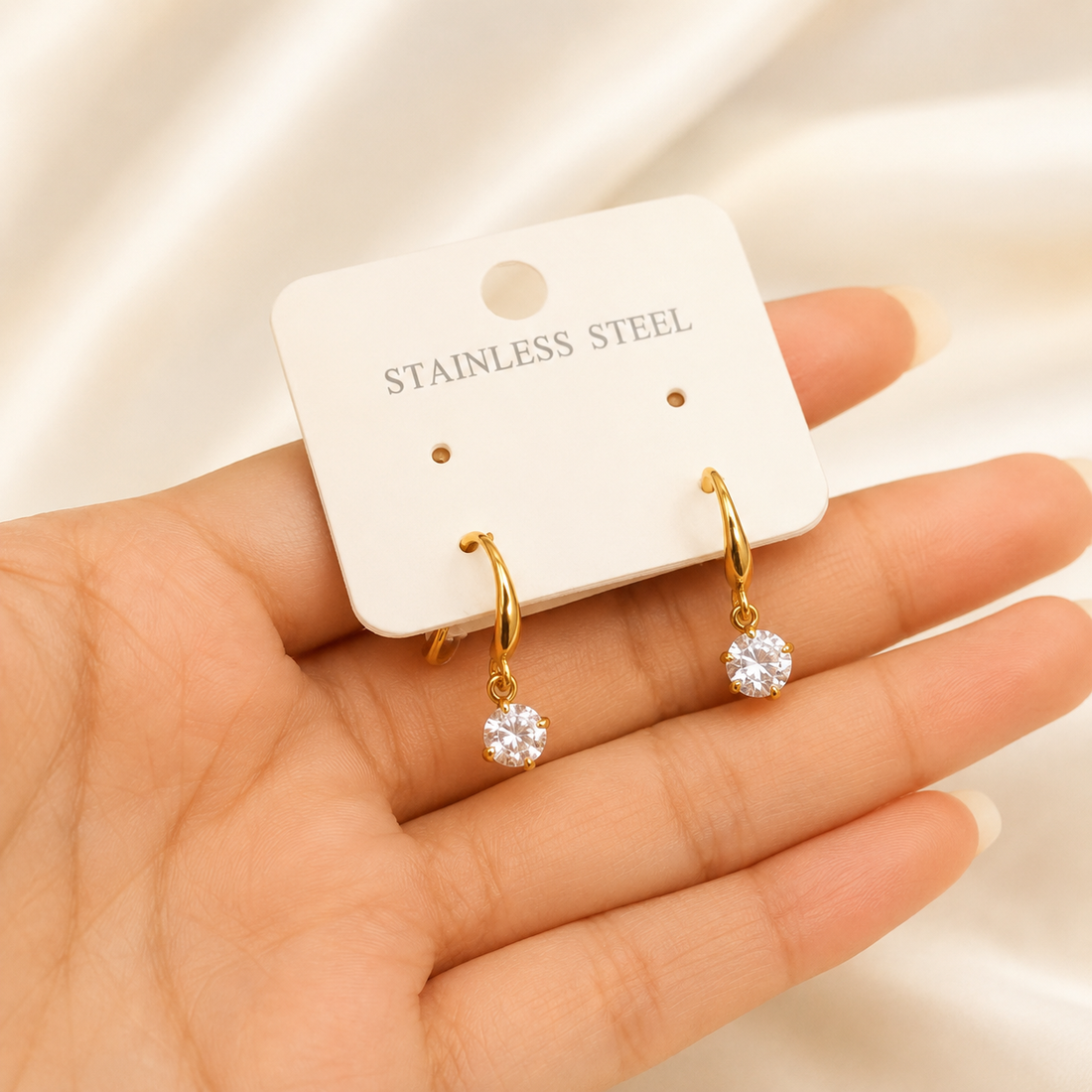 Earrings 385 - 316L stainless steel by Qimati