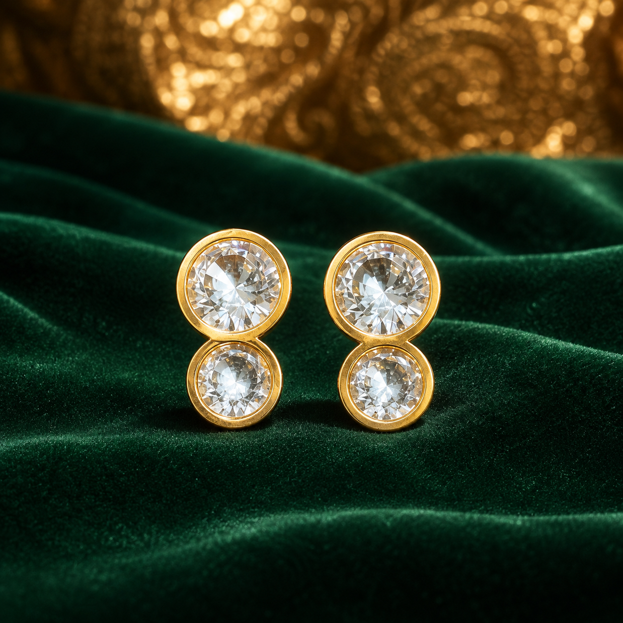 Earrings 528 - 304 stainless steel by Qimati
