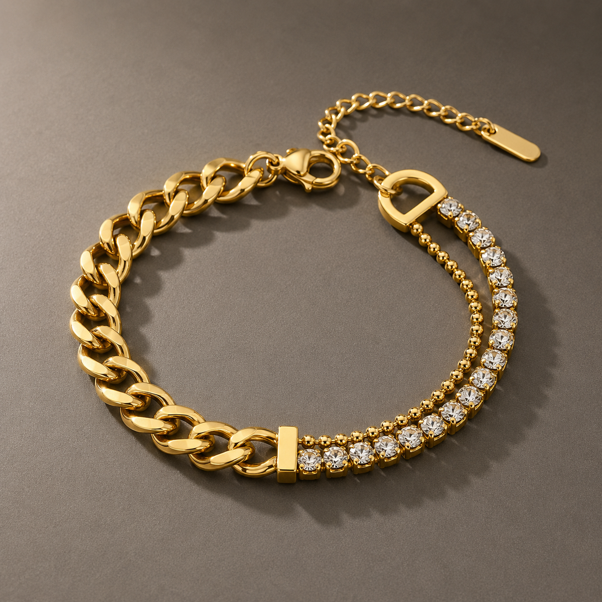 Chain Bracelet 413 - 316L stainless steel by Qimati