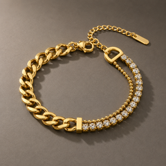 Chain Bracelet 413 - 316L stainless steel by Qimati