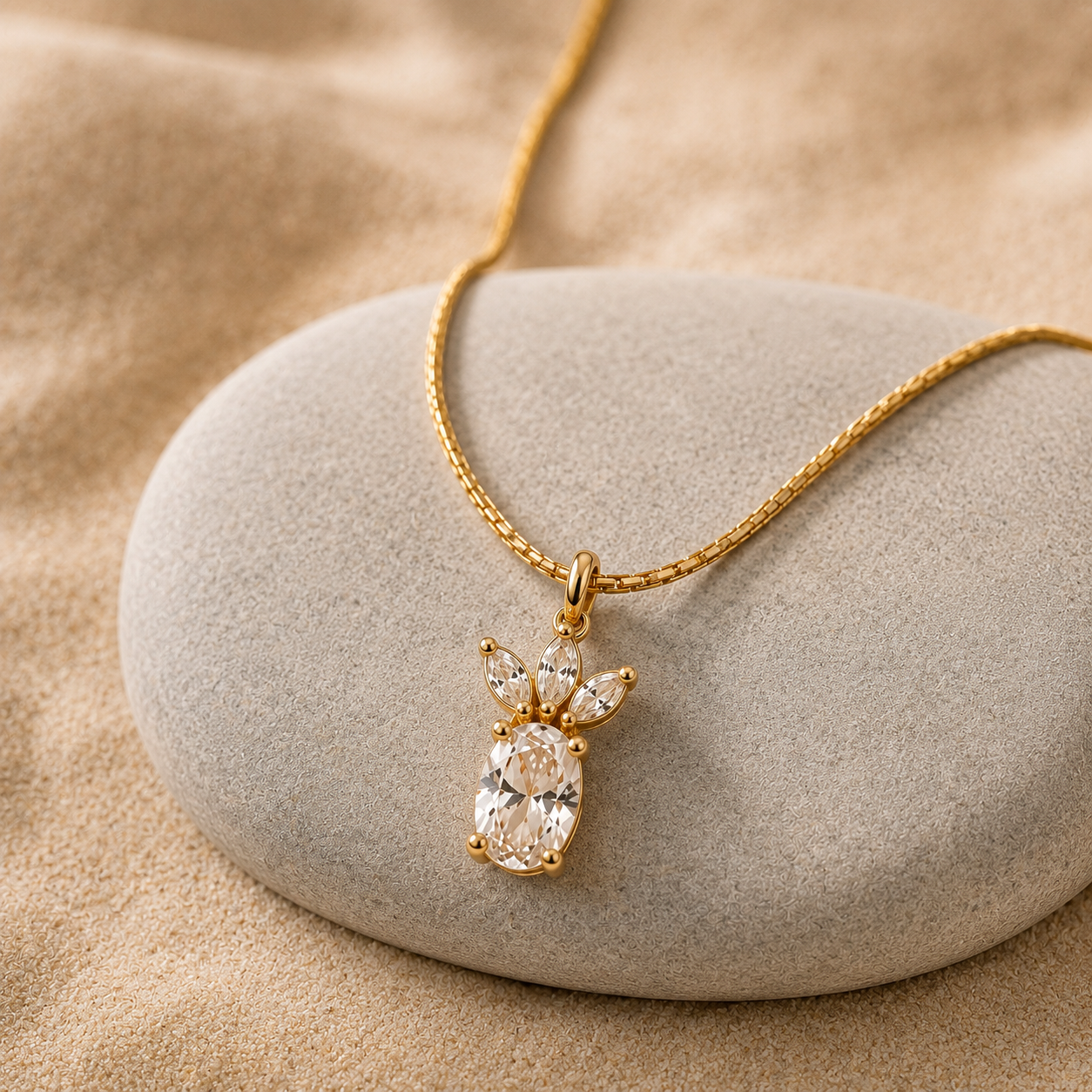 Necklace 1199 - 316L stainless steel by Qimati