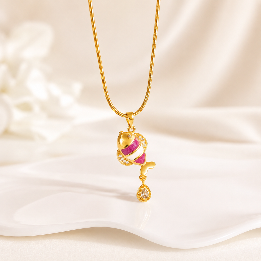 Necklace 762 - 316L stainless steel by Qimati