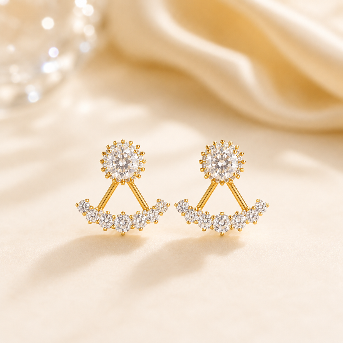 Earrings 376 - 316L stainless steel by Qimati