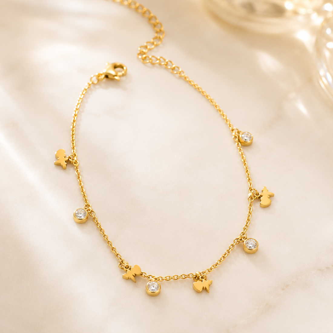 Anklets 082 (Single Piece) - 304 stainless steel by Qimati