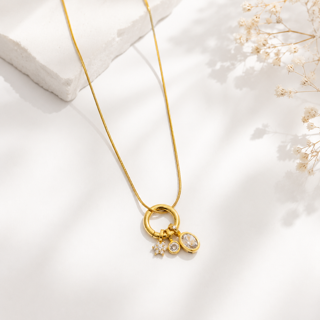 Necklace 633 - 316L stainless steel by Qimati