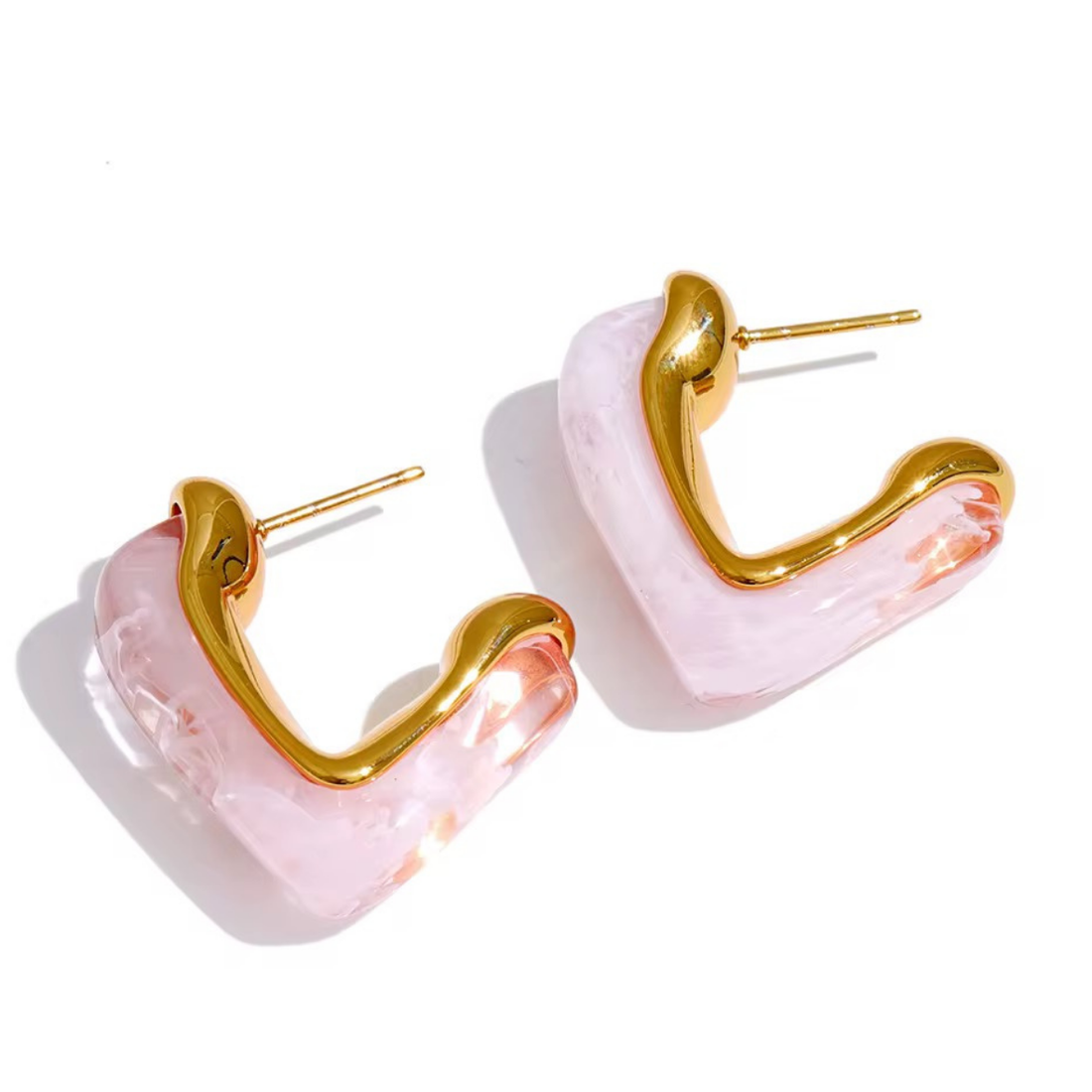 Earrings 027 - 316L stainless steel by Qimati