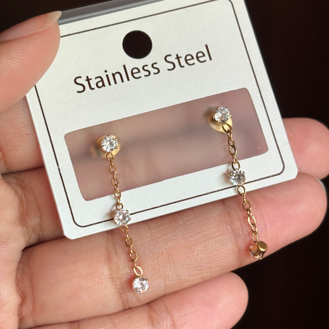 Earrings 028 - 316L stainless steel by Qimati