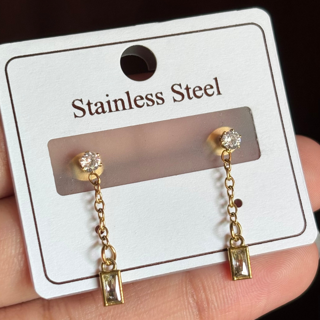 Earrings 030 - 316L stainless steel by Qimati