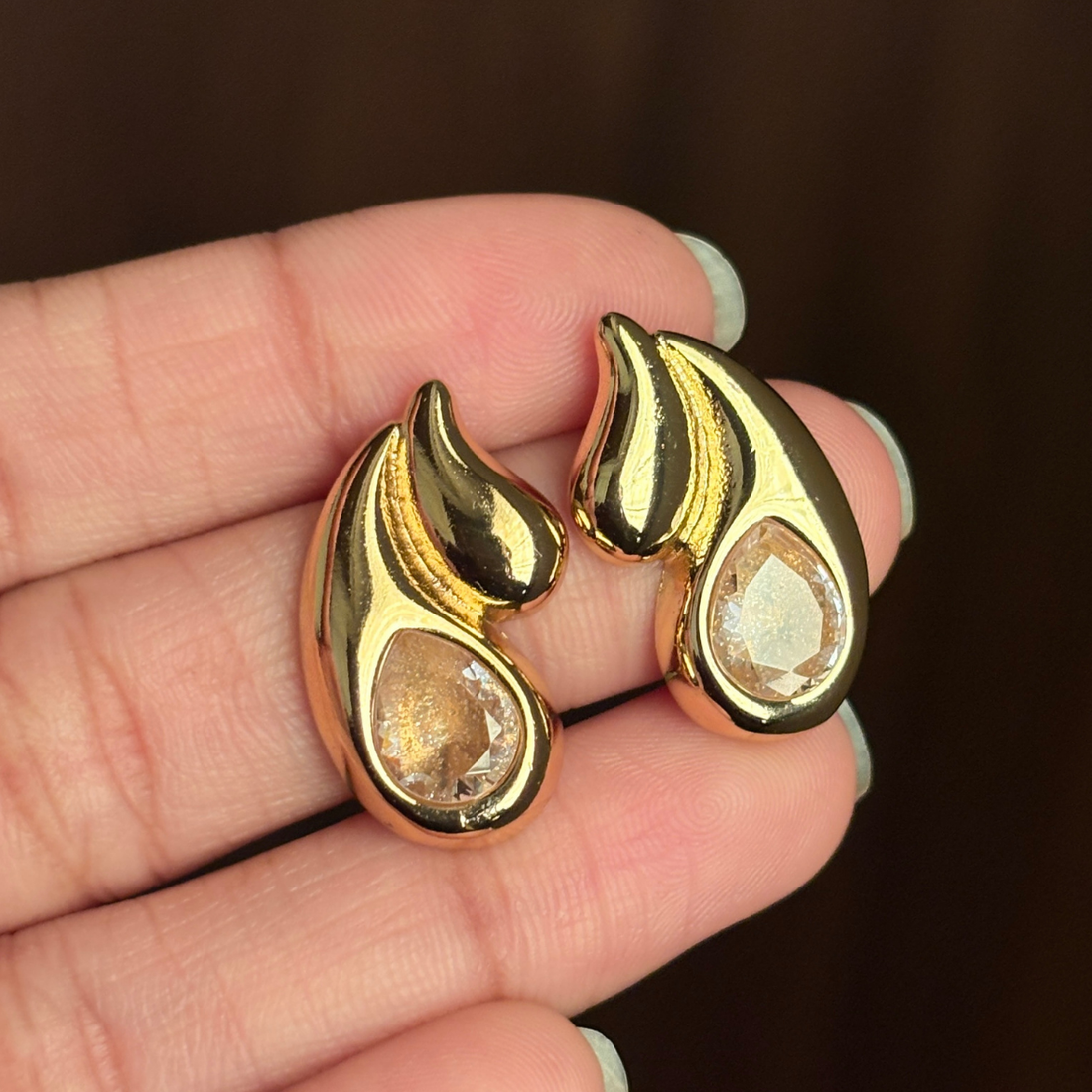 Earrings 038 - 316L stainless steel by Qimati