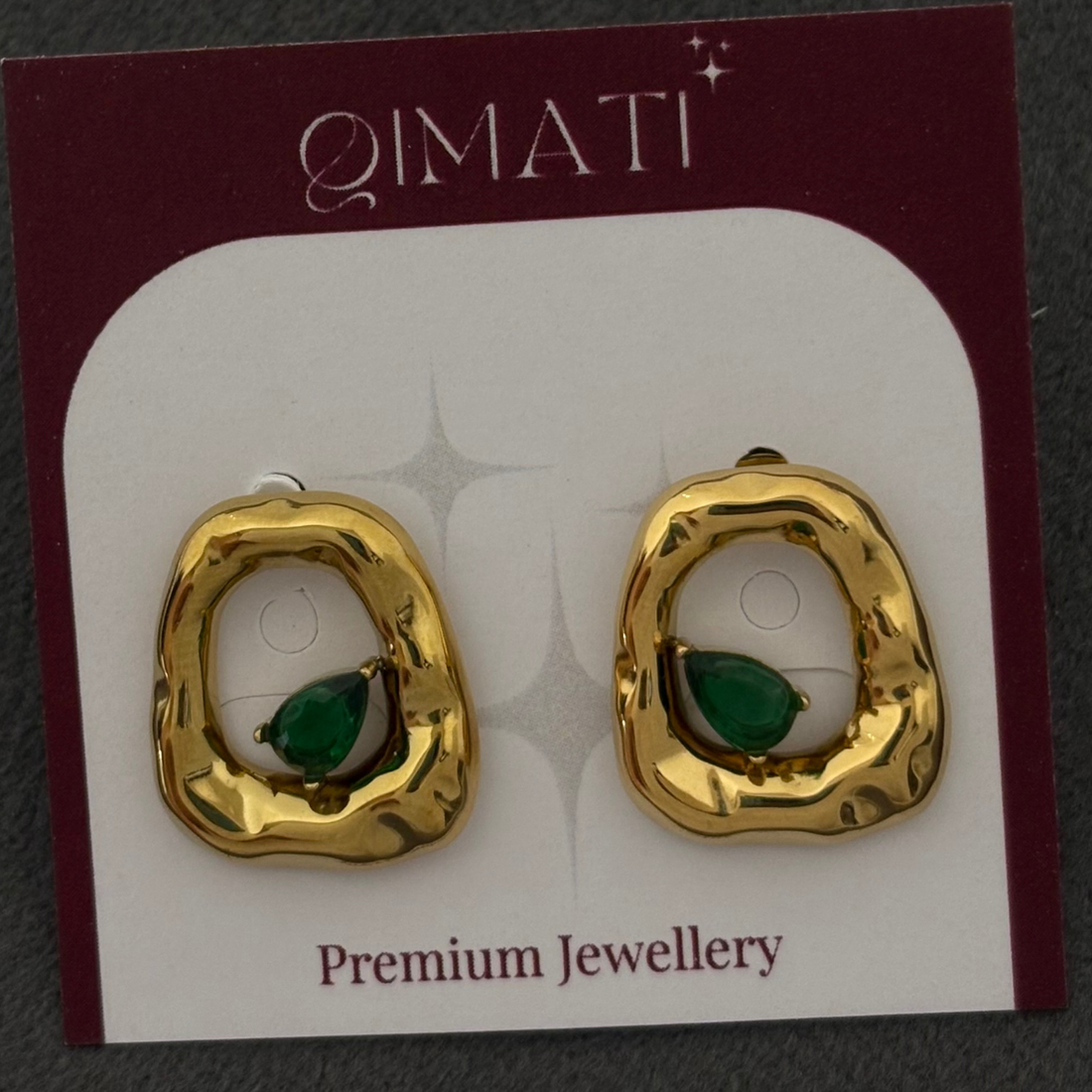 Earrings 047 - 316L stainless steel by Qimati