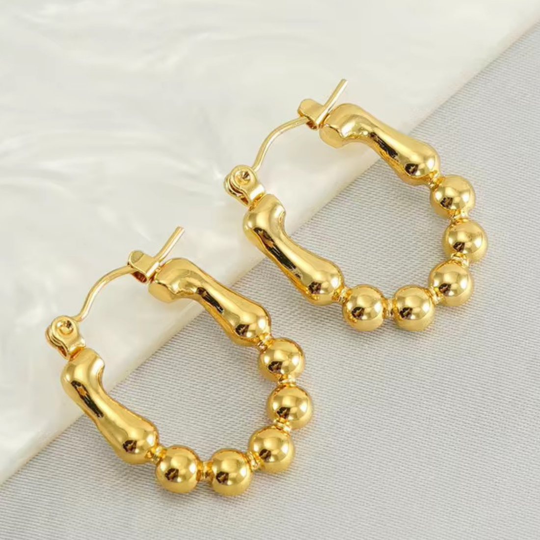 Earrings 005 - 316L stainless steel by Qimati