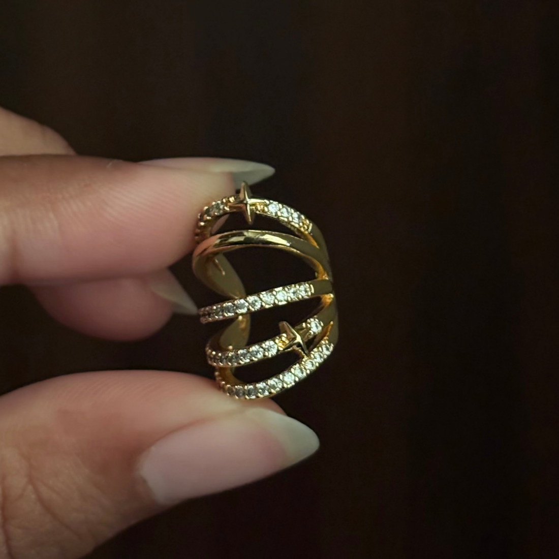 Earrings (Ear-cuffs) 070 - 316L stainless steel by Qimati