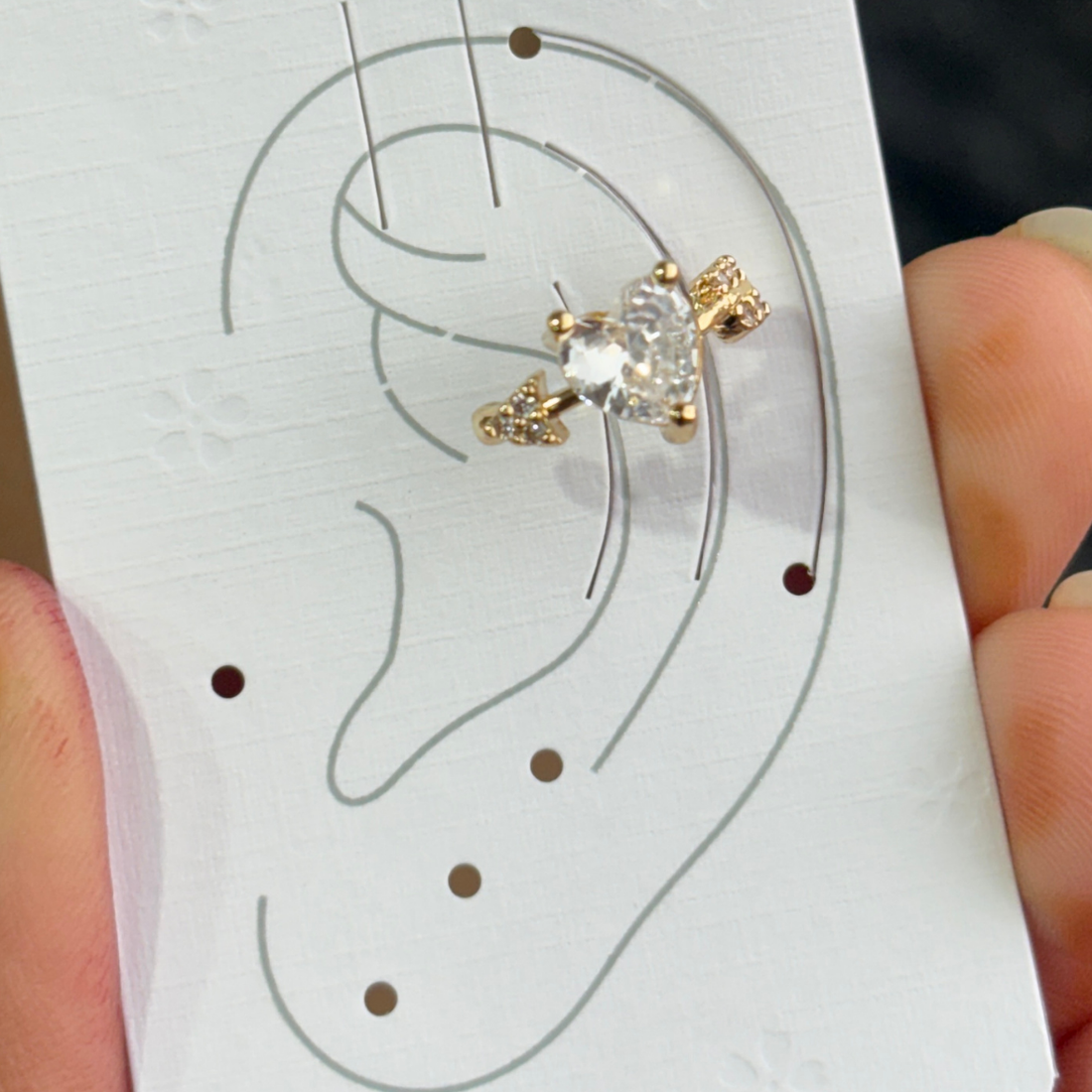 Earrings (Ear-cuffs) 075 - 316L stainless steel by Qimati