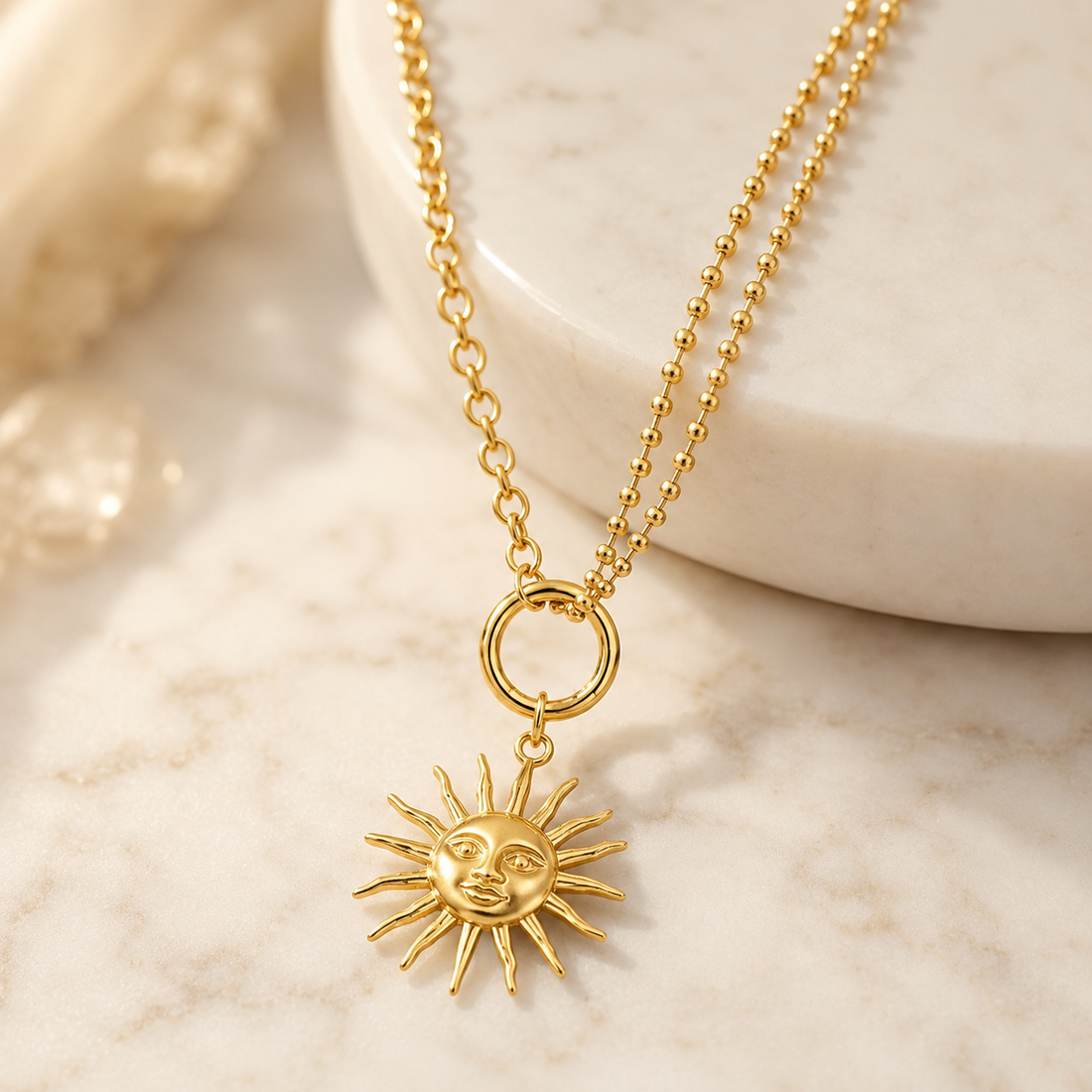 Necklace 697 - 316L stainless steel by Qimati