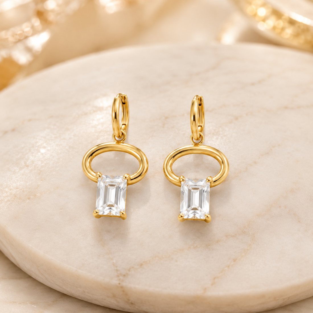 Earrings 341 - 304 stainless steel by Qimati