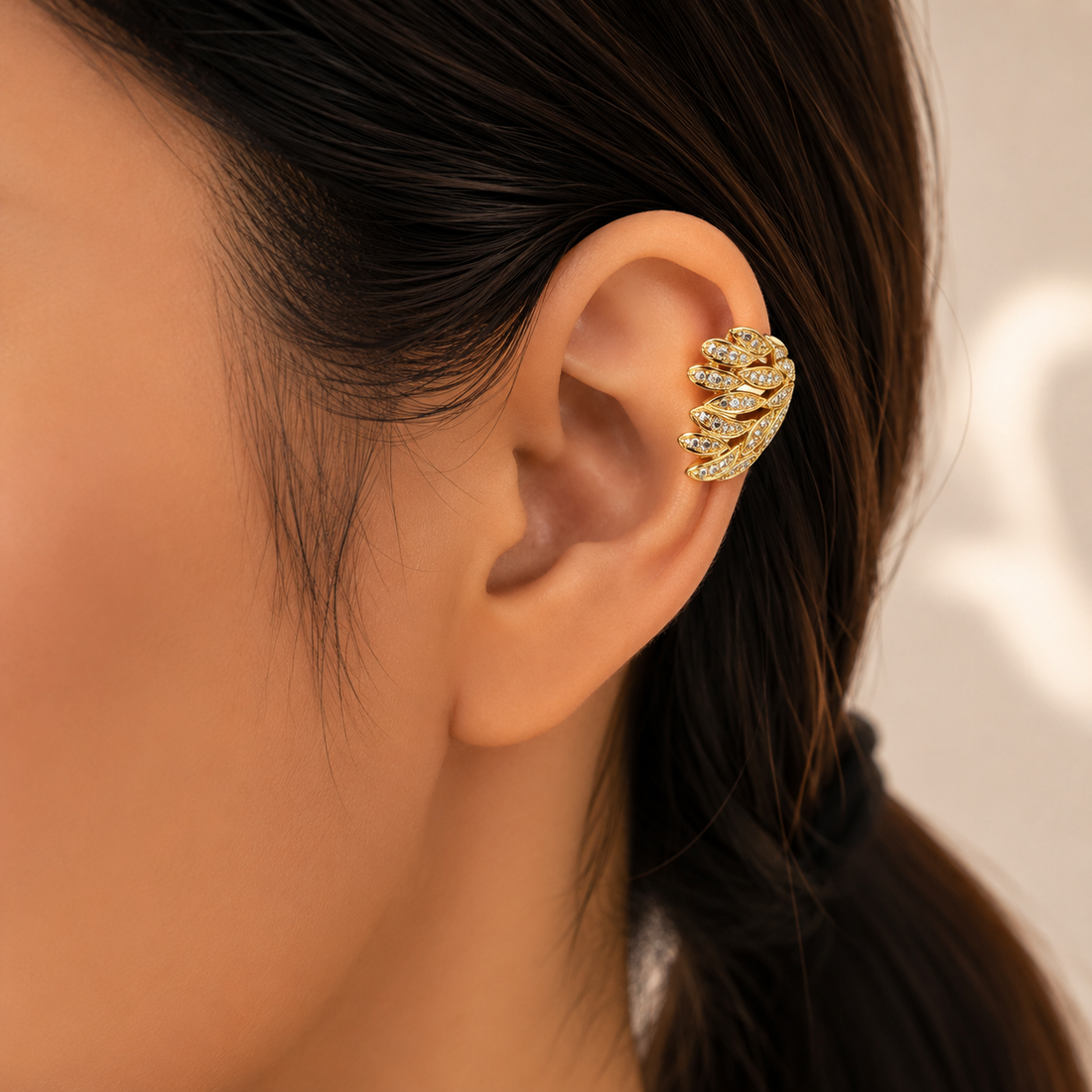 Earrings 410 (Ear-cuffs single piece) - 304 stainless steel by Qimati