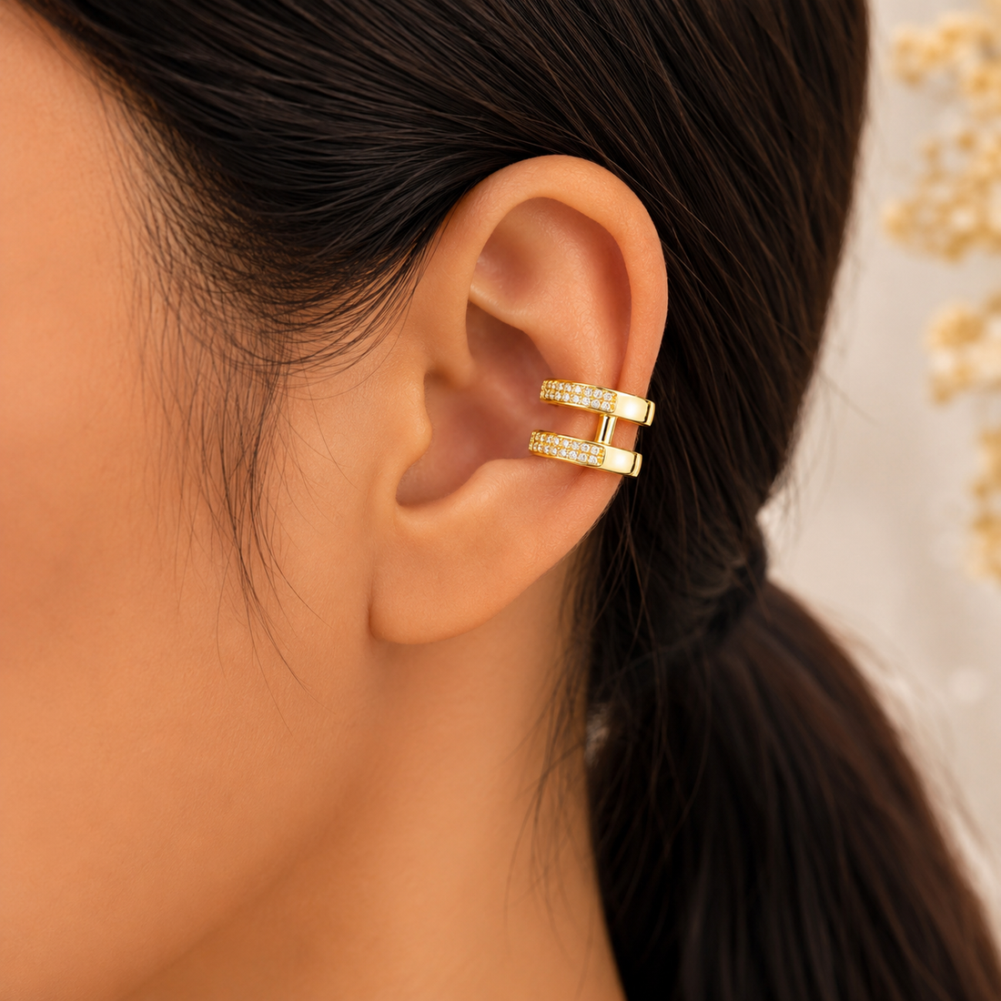 Earrings 404 (Ear-cuffs single piece) - 304 stainless steel by Qimati