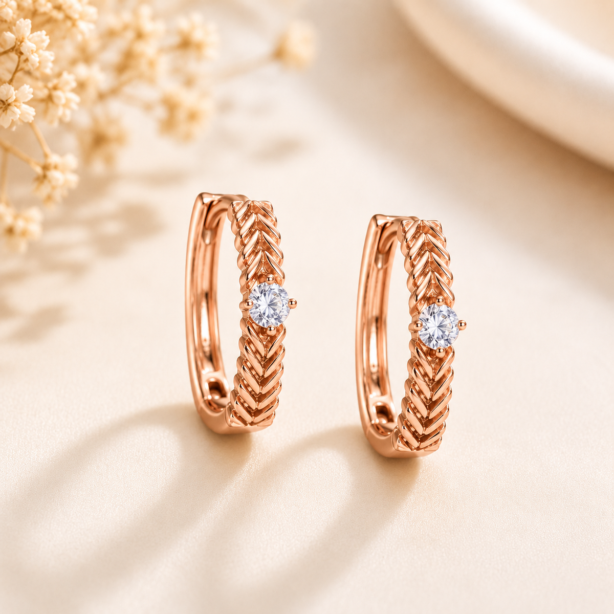 Earrings 432 (Light Rose gold)