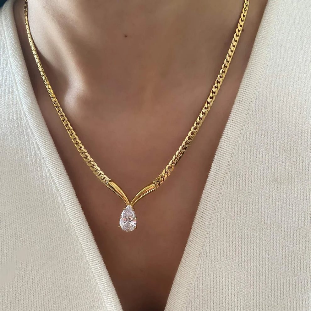 Necklace 1045 - 316L stainless steel by Qimati