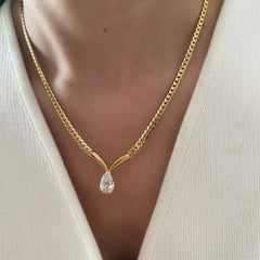Necklace 1045 - 316L stainless steel by Qimati