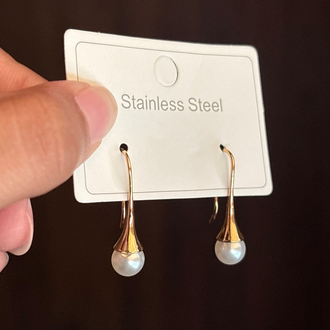 Earrings 091 - 316L stainless steel by Qimati