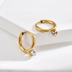 Earrings 521 - brass by Qimati