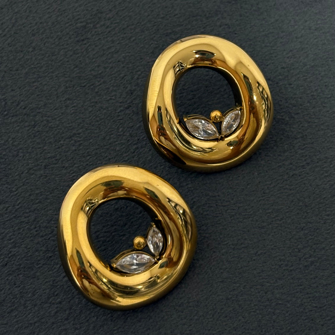 Earrings 082 - 316L stainless steel by Qimati