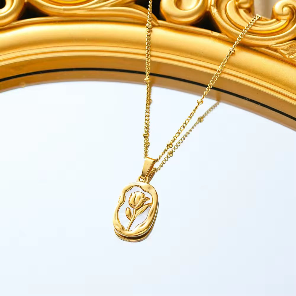Necklace 146 - 316L stainless steel by Qimati